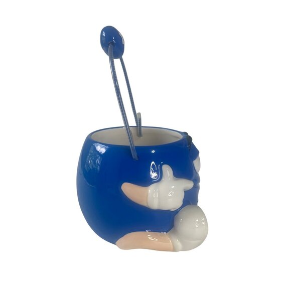 M&Ms Blue Character Ceramic Candy Holder Basket Collectible By Galerie - Picture 5 of 7